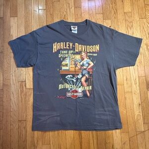 Harley-Davidson Gray Graphic T-Shirt #705